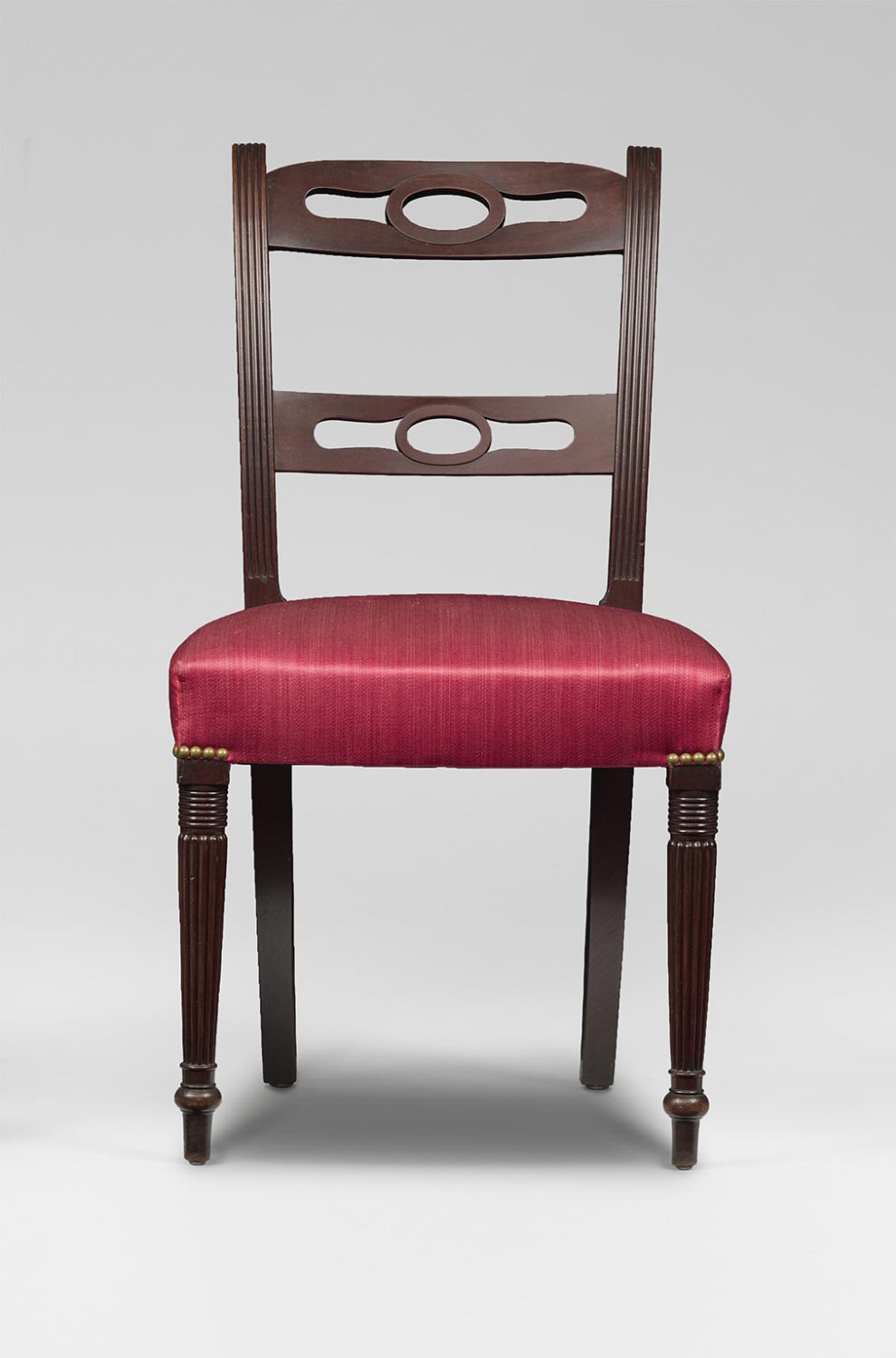 Thomas Whitecar (1784-1822)
Chair, 1809,
Mahogany, ash, pine, oak,
36 x 19 3/4 x 20 inches